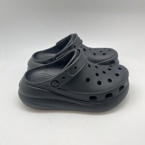 CROCS Classic Crush platform in black